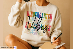 Kindergarten Vibes SVG. Back to School Shirt Design for Kid Product Image 3