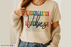 Kindergarten Vibes SVG. Back to School Shirt Design for Kid Product Image 4