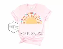 Choose Kindness Always SVG | Cute Sun Teacher Sublimation Product Image 4