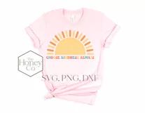 Choose Kindness Always SVG | Cute Sun Teacher Sublimation Product Image 3