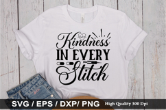 kindness in every stitch - Nurse SVG Design Product Image 1