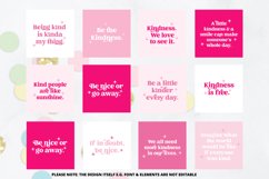 Kindness Instagram Quotes in Pink Canva Templates