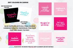 Kindness Instagram Quotes in Pink Canva Templates