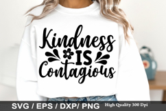 Kindness Is Contagious - Kindness SVG Design Product Image 1