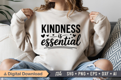 Kindness Is Essential SVG | Be Kind SVG | Kindness SVG Product Image 1