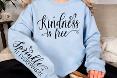 Kindness is free Sleeve Svg Design Product Image 2