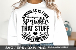 Kindness SVG Design - kindness is free sprinkle that stuff Product Image 2