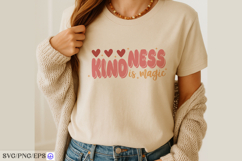 Kindness is magic t shirt design positive typography Product Image 3
