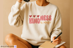 Kindness is magic t shirt design positive typography Product Image 4