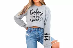 Kindness Is My Guide Sleeve SVG, God SVG Design, Faith SVG Product Image 3