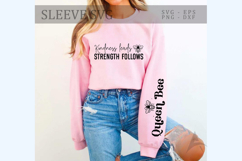 Kindness leads strength follows Sleeve SVG Design Product Image 2