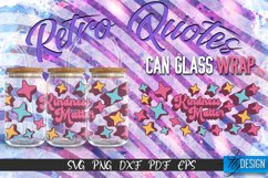 Retro Glass Can Wrap Design | Retro Quotes | SVG File v.5 Product Image 1
