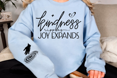 Kindness ripples joy expands Sleeve Svg Design Product Image 3