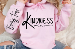Kindness wins Sleeve Svg Design Product Image 3