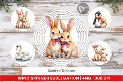 Kindred Ribbons Wind Spinner Product Image 1