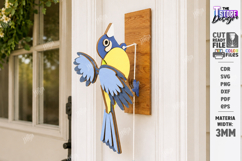 Kinetic Wooden Bird Doorbell Laser Cut Bundle | Porch Decor Product Image 2