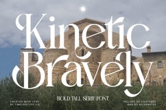 Kinetic Bravely - Bold Tall Serif Font Product Image 1