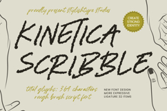 Kinetica Scribble Rough Brush Script Product Image 1