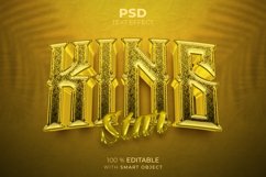 King 3D editable text effect Product Image 1