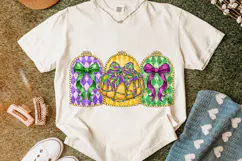 King Cake PNG, Mardi Gras PNG Sublimation, Coquette Bow PNG Product Image 5