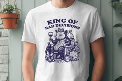 King of Bad Decisions SVG Funny Opossum Trash PNG Clipart Product Image 2