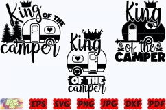 King Of The Camper SVG | King SVG | Camper SVG | Camp Life Product Image 2