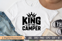 King Of The Camper SVG File | Camping SVG | Outdoor Designs Product Image 2
