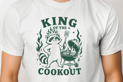 King of the Cookout SVG - Funny Raccoon BBQ Trash Panda PNG Product Image 3