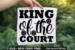 King of the Court - Pickleball SVG Design Product Image 1