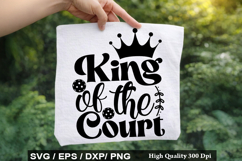 King of the Court - Pickleball SVG Design Product Image 1