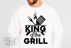 King Of The Grill SVG - Fathers Day PNG - Dad Quote BBQ Product Image 5