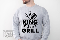 King Of The Grill SVG - Fathers Day PNG - Dad Quote BBQ Product Image 3