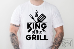 King Of The Grill SVG - Fathers Day PNG - Dad Quote BBQ Product Image 2