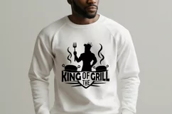 King of the Grill SVG File | BBQ SVG | Grill Barbeque Product Image 2