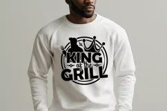 King of the Grill SVG File | BBQ SVG | Grill Barbeque Product Image 2
