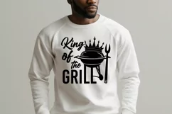 King of the Grill SVG File | BBQ SVG | Grill Barbeque Product Image 3