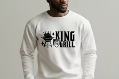 King of the Grill SVG File | BBQ SVG | Grill Barbeque Sign Product Image 2