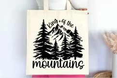 King of the mountains SVG , Mountain Hiking SVG Product Image 3