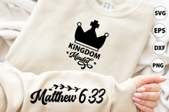 Kingdom Minded Sleeve SVG, Christian SVG Product Image 1