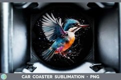 GorgeousKingfisher Car Coaster design.