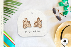 Funny Tiger Earrings | Animal Stud Earrings Laser Cut Product Image 3