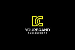 DC monogram logo Typographic sign with uppercase design Product Image 1