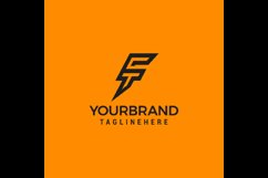 ft tf initial logo design vector graphic idea creative Product Image 1