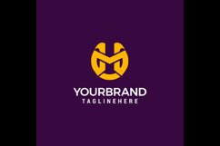 Initial Letter MH logo design template vector Product Image 1