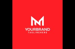 MN initial logo NM initial logo design template vector Product Image 1