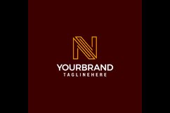 Initial Letter N with simple modern line direction logo Product Image 1