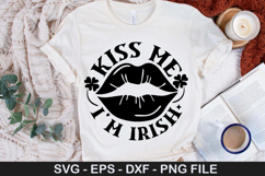 Kiss Me I m Irish SVG - St. Patrick&#039;s Day Design Product Image 1