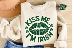 Kiss Me I’m Irish PNG, St Patrick’s Day PNG Product Image 2