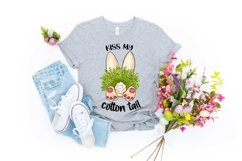 Kiss my Cotton Tail Sublimation | Funny Easter Bunny Print Product Image 3