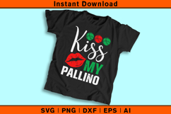 Kiss My Pallino SVG | Funny Italian Bocce Player Design Product Image 2